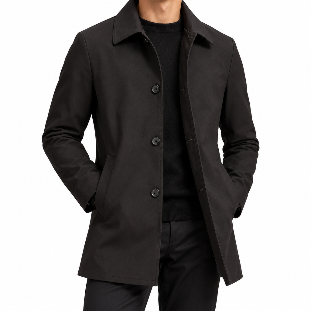 Men's Slim Fit Button-Up Jacket