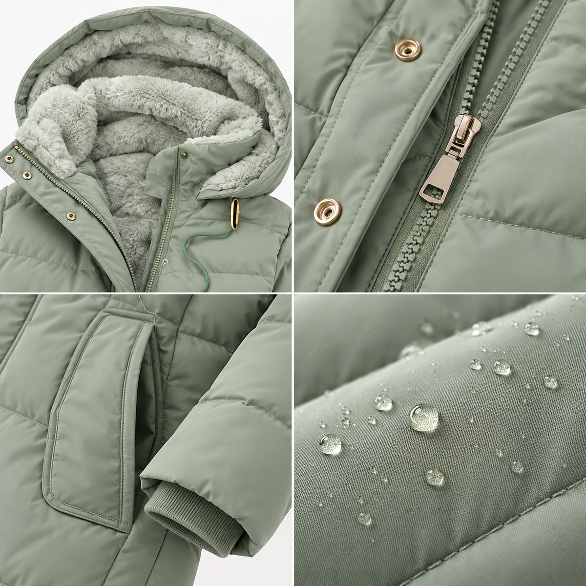 Olivia | Elegant Quilted Winter Coat