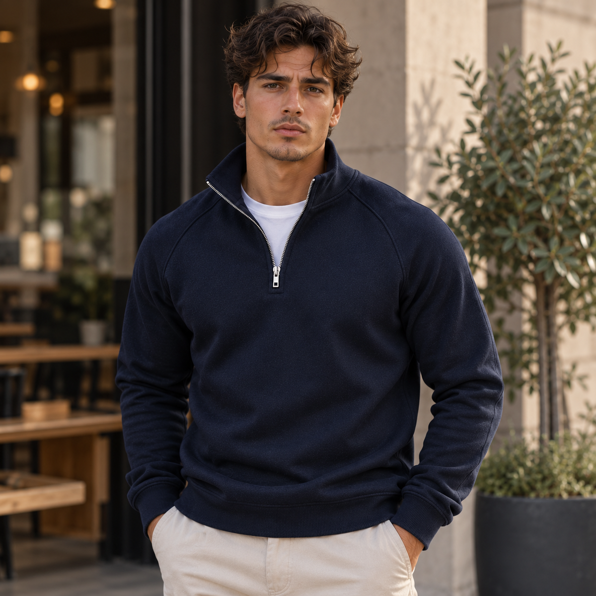 Kevin™ Elegant Zip Sweater