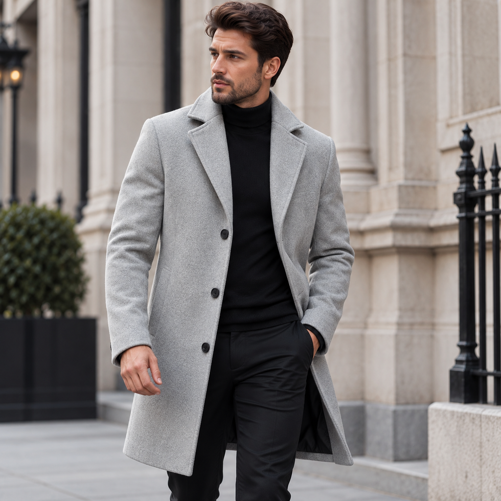 Men's Classic Winter Overcoat