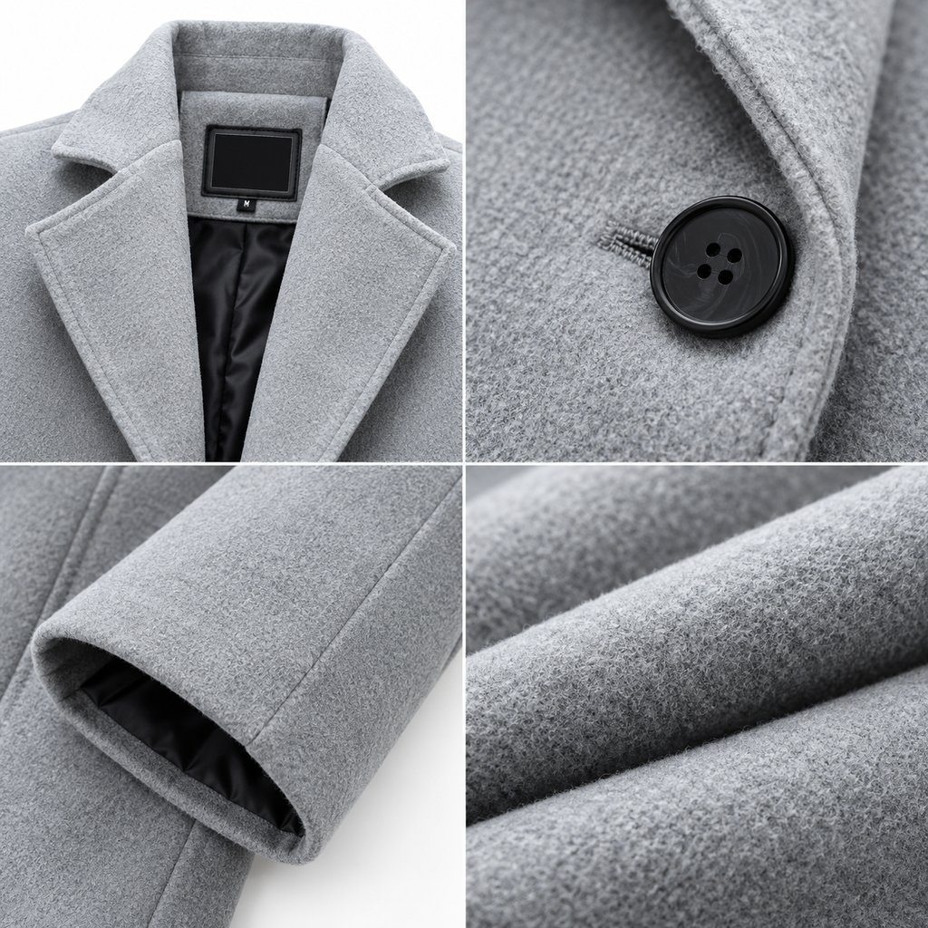 Men's Classic Winter Overcoat