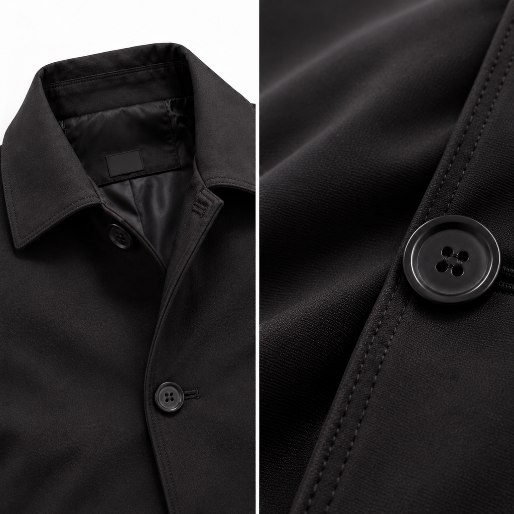Men's Slim Fit Button-Up Jacket