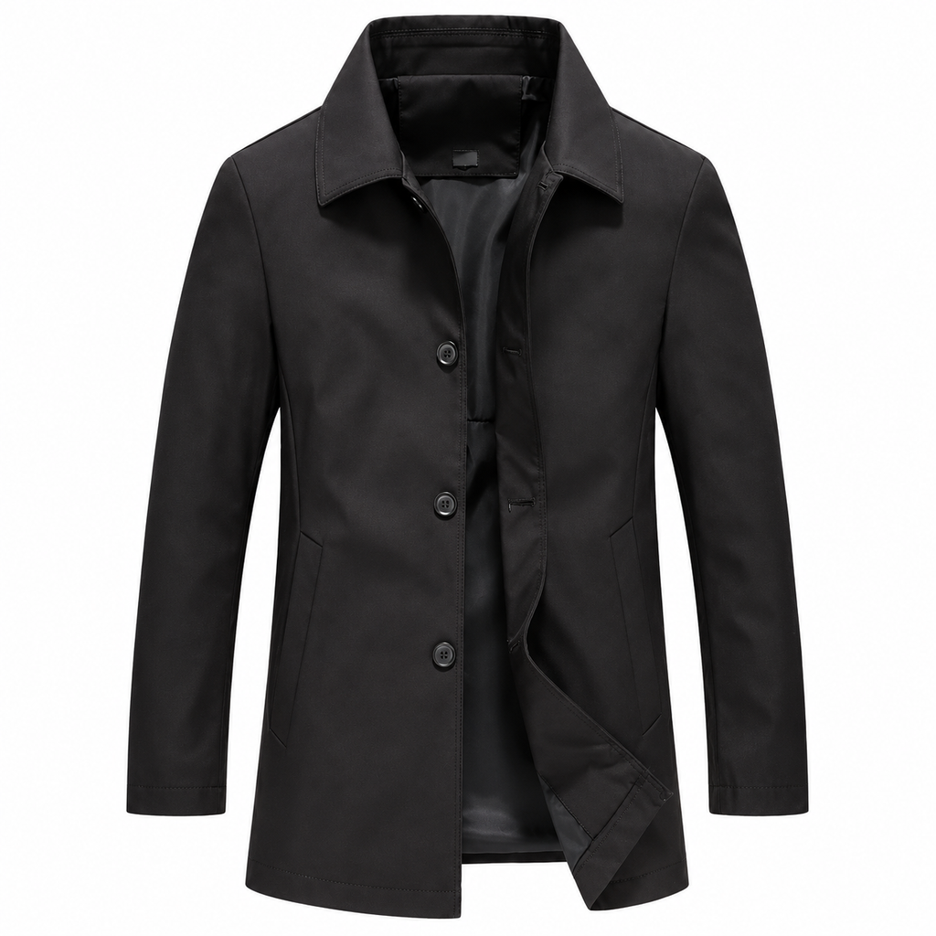 Men's Slim Fit Button-Up Jacket